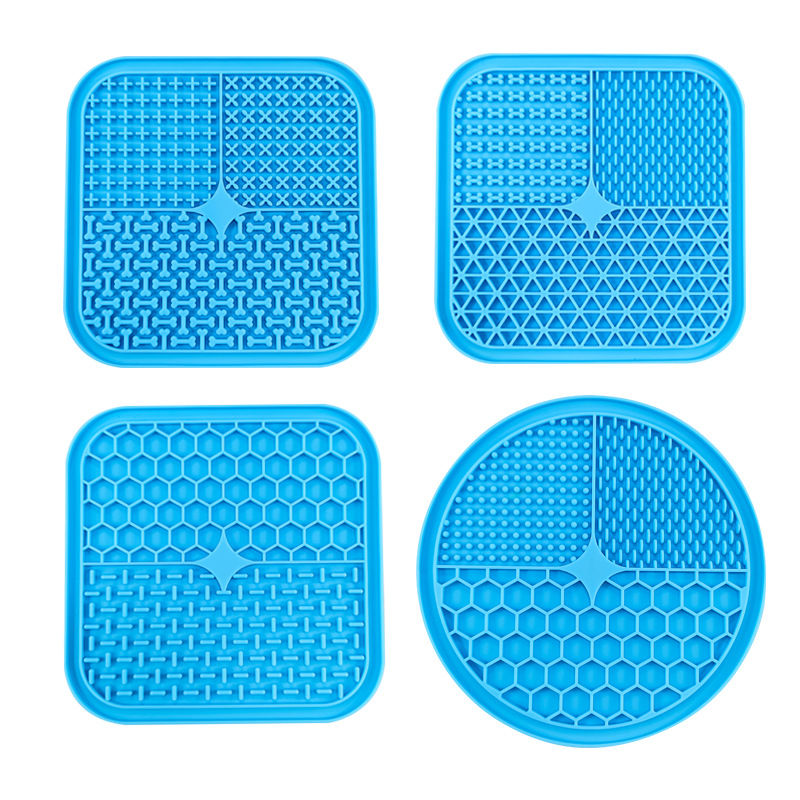 Estera de lamido de mascotas con ventosa perro antiestrangulador dispensador de comida lenta Slow Food Bowl gato y perro placa estera de comida lenta estera de silicona para perros