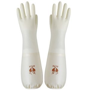 Guantes de Oxford gruesos de protección laboral resistentes al desgaste impermeables antideslizantes de goma plástica lavado de platos guantes de limpieza doméstica duraderos