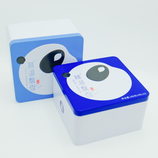 Dongguan Factory Tinplate Small Square Jar Candy Box Storage Box Card Box Candle Jar Toy Jar Tea Box