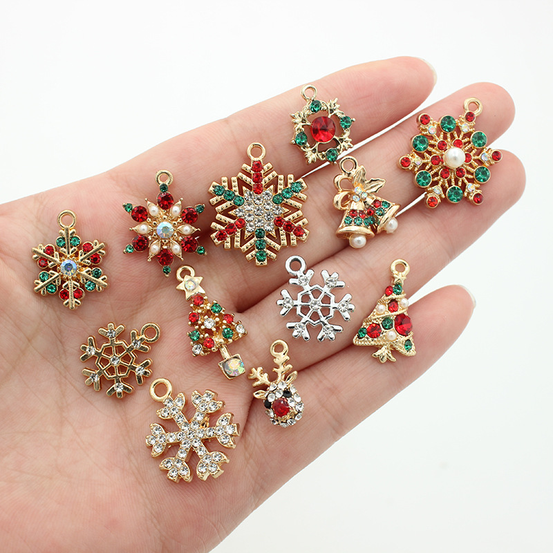 DIY Jewelry Accessories Classification 1 Piece Quantity 1 Piece Alloy Rhinestones Snowflake