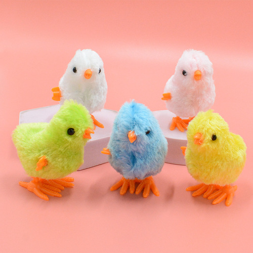 Wind-up Chick Plush Toy Cute Baby Toy Children Hot Sale Nostalgic Puzzle Street Stall Toy Wholesale