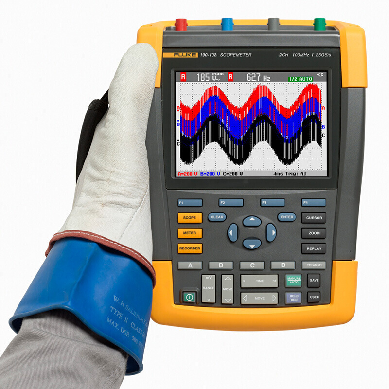 福禄克Fluke 190-062/102/104/202/204/502双通道手持示波器