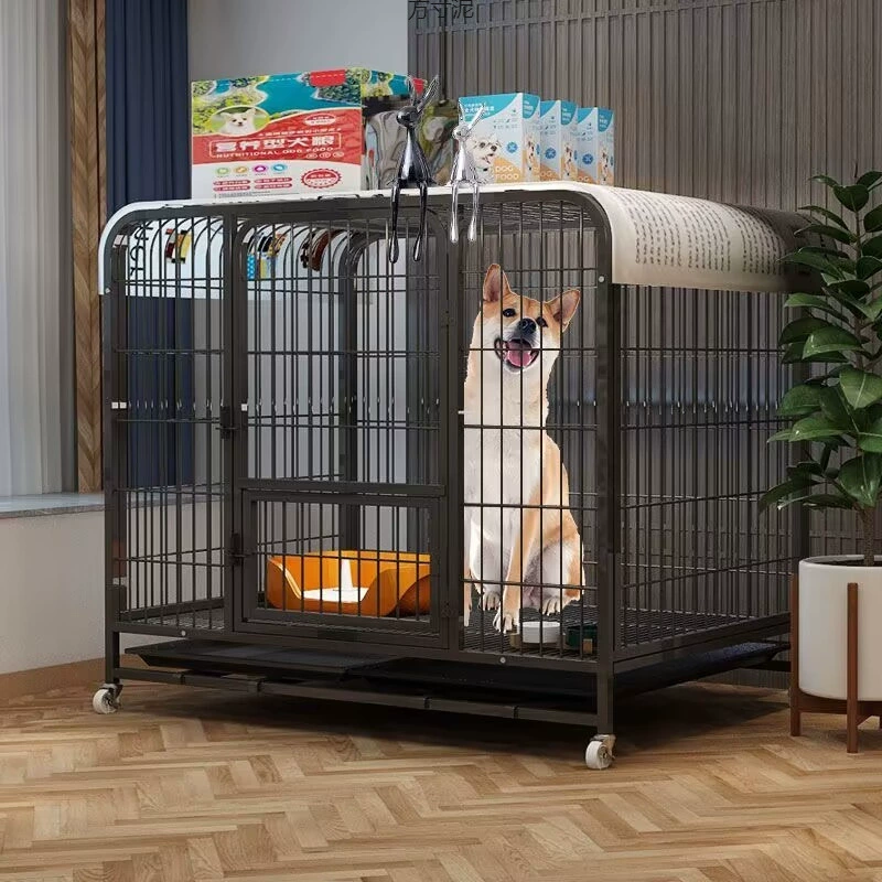 Клетка для собак для маленьких собак Тедди в помещении с туалетом для средних и крупных собак Золотистый ретривер Корги вольер забор клетка для кошек клетка для кроликов