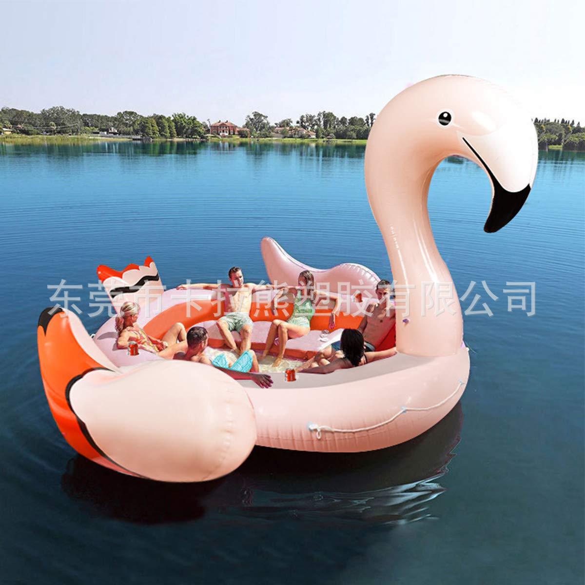 Large Inflatable Flamingo Ride-On Water Party Game Multiplayer Inflatable Flamingo Float
