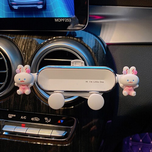 Car mobile phone holder car creative cartoon  new car air outlet mobile phone navigation fixed support bracket