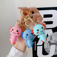 クロスボーダー起爆axolotlイモリ人形ストラップ六角恐竜キーホルダーかわいいソフト人形キーホルダー