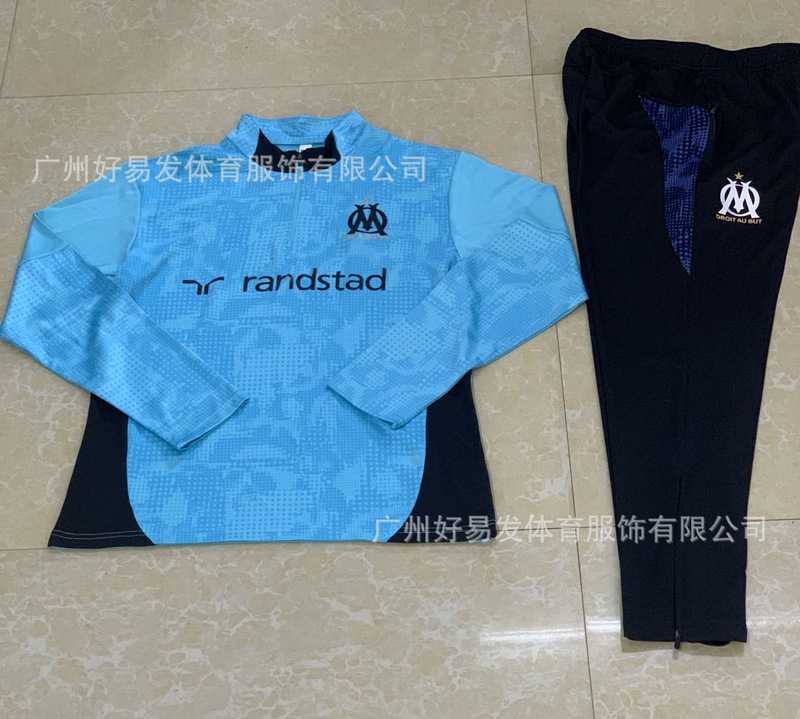 25长袖半拉足球训练皇马阿森纳曼城巴西阿根廷德国马赛长袖套装|undefined
