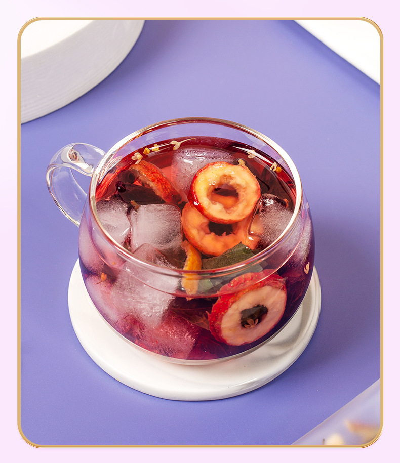 Sour Plum Drink Herbal Blend Suan Mei Tang No-Cook Old Beijing Summer Cooler 100g Prepacked in use