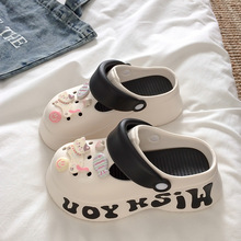 洞洞鞋女款夏季外穿2025新款户外沙滩鞋透气防滑厚底两穿凉拖鞋女