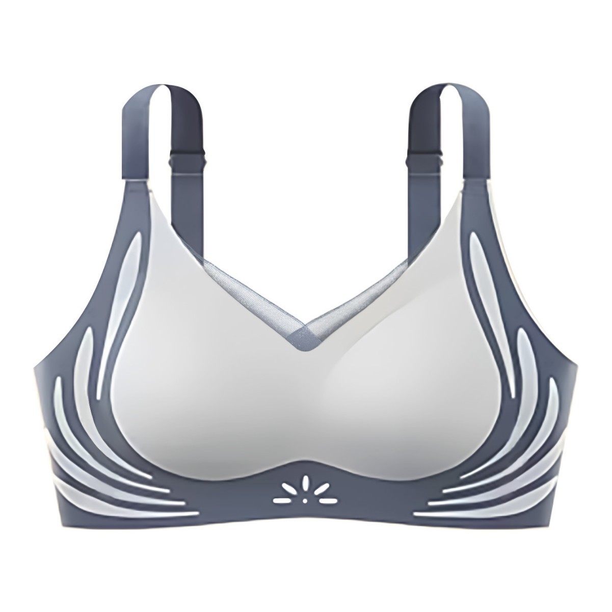 Ropa interior sin marcas para mujeres levantando el soporte superior para evitar la caída del pecho grande, pequeño y delgado, soporte suave, bra de texto de pecho retraído