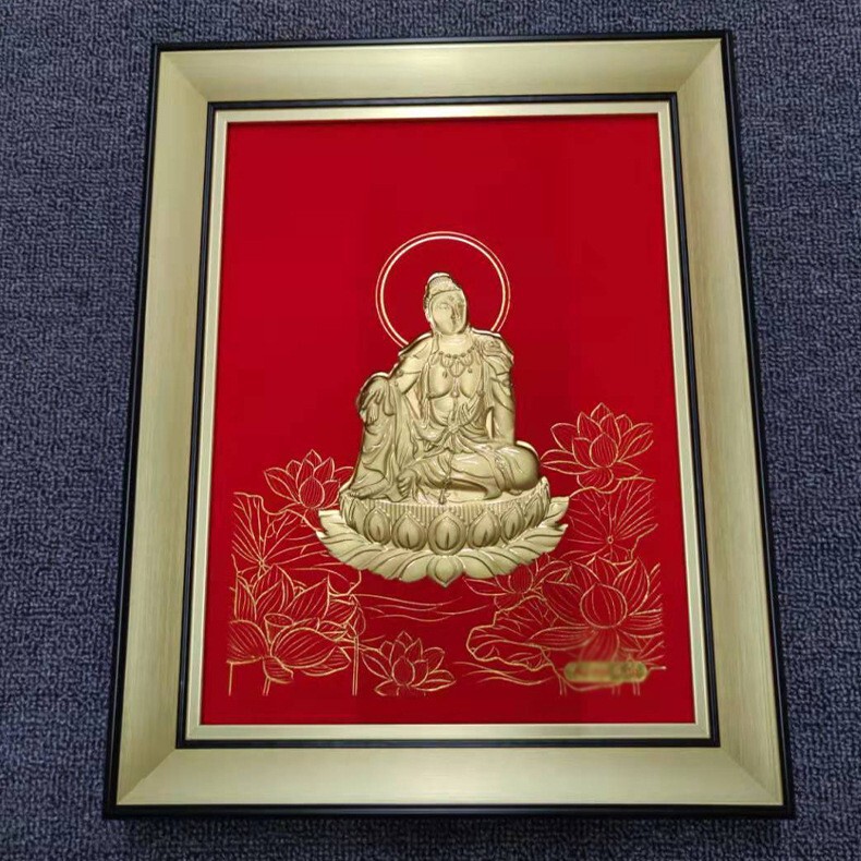 Manufacturer Wholesale Ps Foam Picture Frames, Gold Foil Gift Picture Frames, Metal Crafts, Imitation Aluminum Alloy Frames, Display Stands