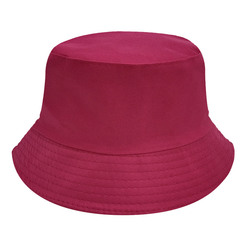 Productos de puestos de tierra Sombrero de pescador de color sólido barato Sombrero de camuflaje de protección solar de doble cara personalizado Sombrero de publicidad de viajes de tablero de luz al por mayor