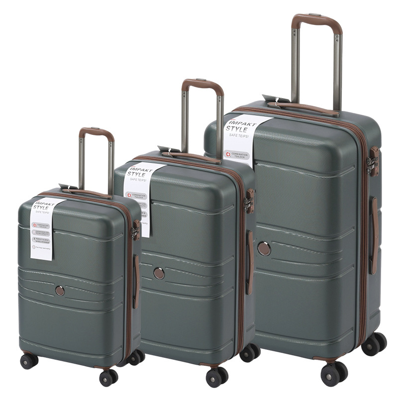 Rolling Suitcase Set 3 Piece Travel Luggage With Combination Lock_voghion.com