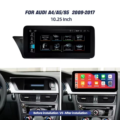 For Audi A4 A4L A5 S5 2009 - 2016 Android14 Large Screen Car Navigation