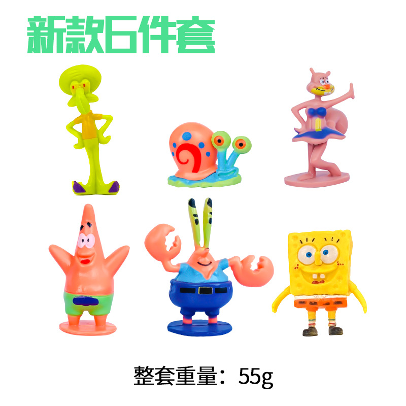 Pecera decoración de paisajismo decoración acuario sólido Bob Esponja Casa de piña Juego de regalo de cumpleaños para niños al por mayor