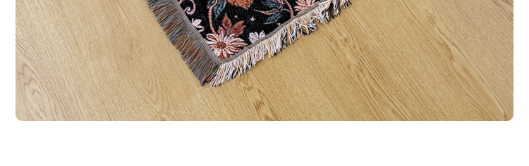 Copridivano in tessuto con nappa di drago in stile medievale Qin Che, coperta funzionale in jacquard da campeggio_voghion.com