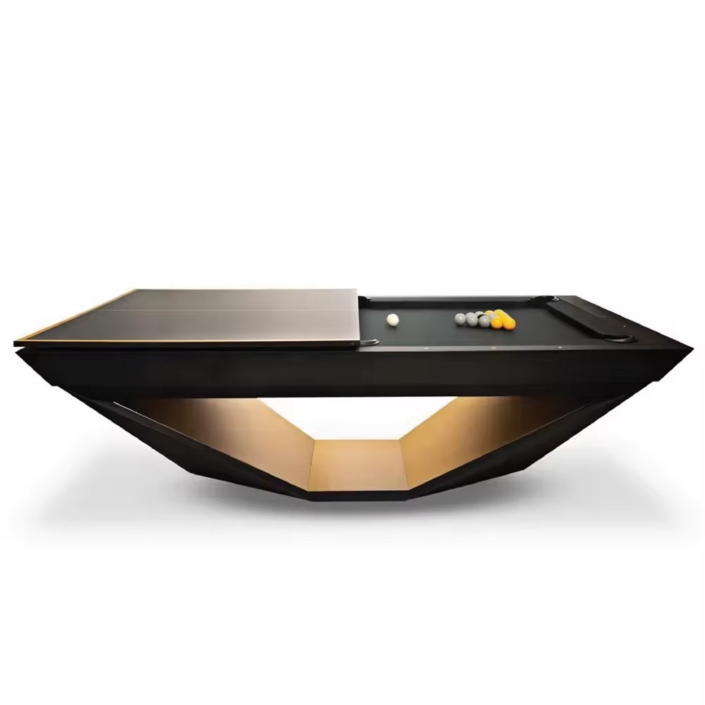 Mesa de billar estándar para adultos mesa de billar multifuncional americana de ocho fantasías negras de nueve bolas de entretenimiento comercial