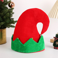 新しい精霊帽クリスマス鈴の角の新しいクリスマス帽はクリスマス帽のペット帽子を厚くして現物を卸売りします。