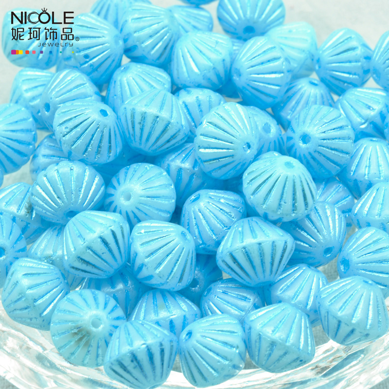 Importado Checo Baos Osha esmaltado linterna cuentas de mano 9mm accesorios de material DIY pulsera alrededor de 100 piezas