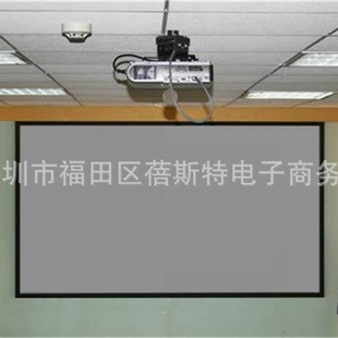 Factory direct polyester white soft simple curtain folding film curtain projector home anti-light curtain