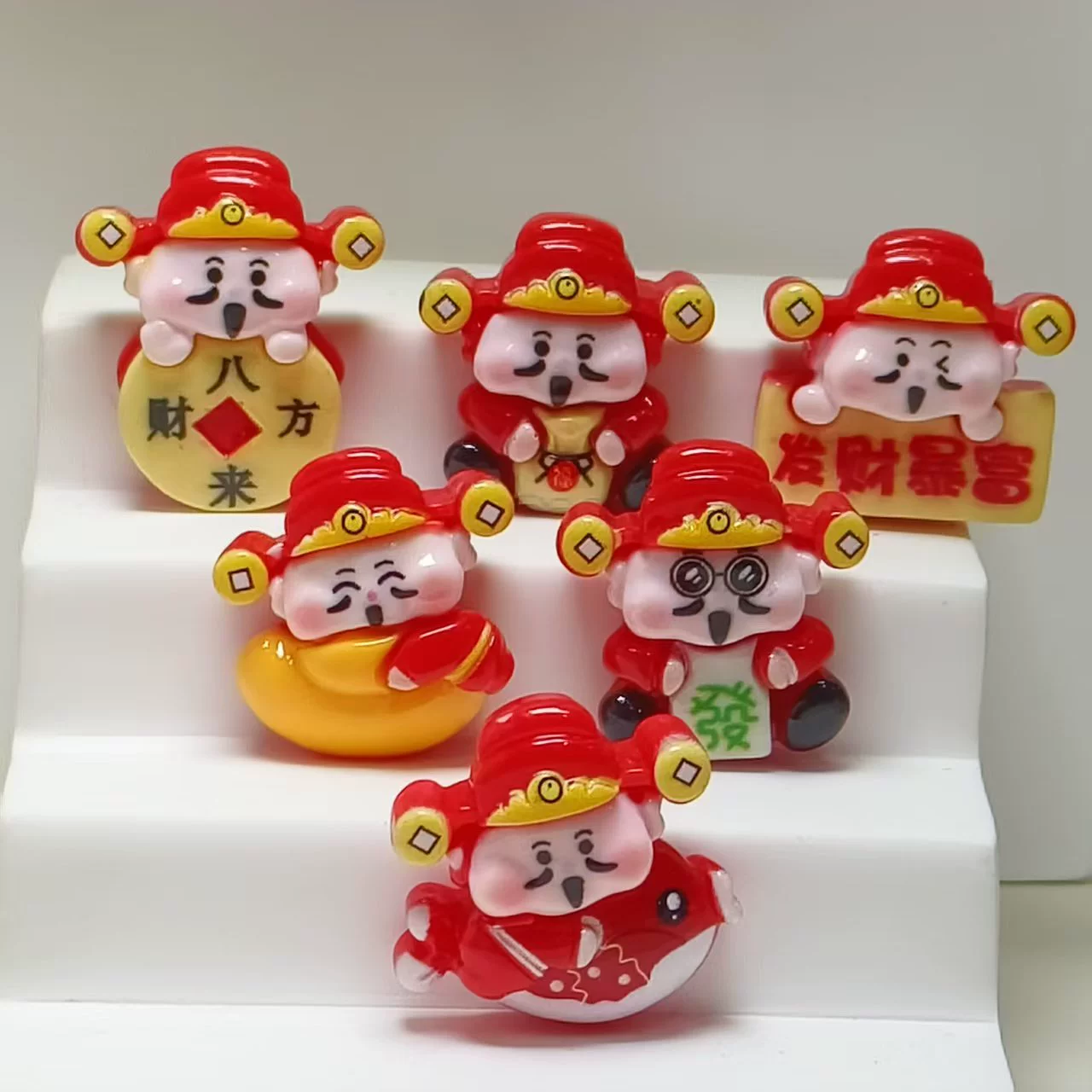 Автомобильный декор, объемный кулон из смолы «Бог богатства», креативный DIY-аксессуар, украшение для рабочего стола и автомобиля, привлекающее удачу.