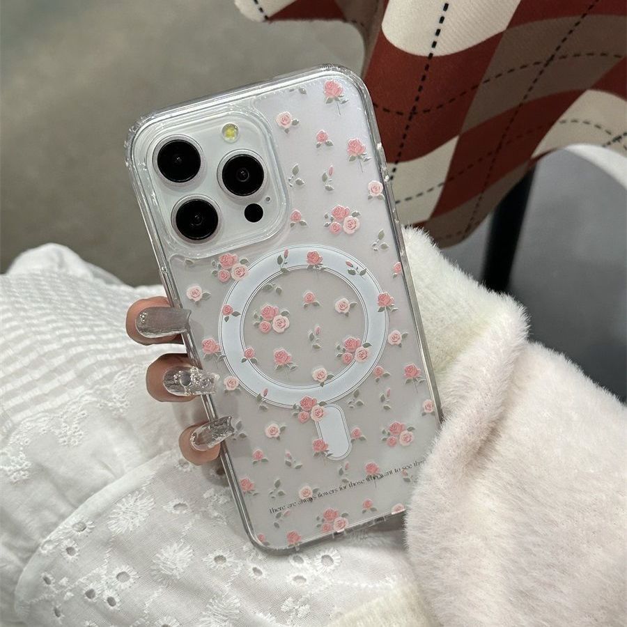 Acrylic Flower Elegant Cartoon Style Lady Phone Cases Phone Accessories display picture 1