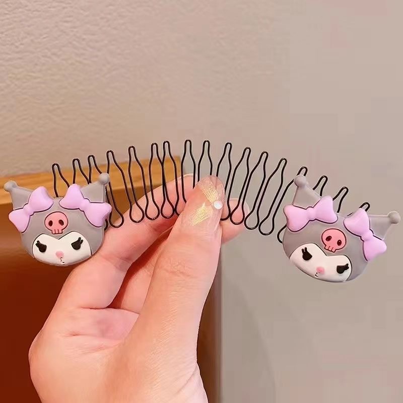 Peine para el cabello roto para niños Peine para el cabello de la horquilla de dibujos animados Arteproyectos para el cabello Lindo accesorio para el cabello femenino Peine invisible para la parte posterior de la cabeza