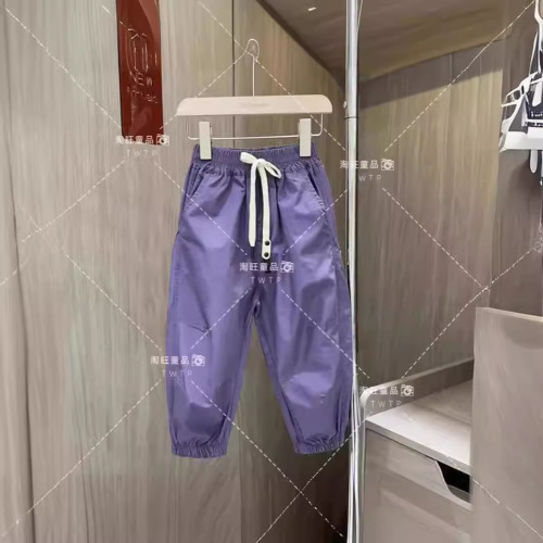 Girls' Summer Set 2024 New Mother and Daughter Stylish T-shirt Matching Set with Trendy Work Pants, Two-Piece Set