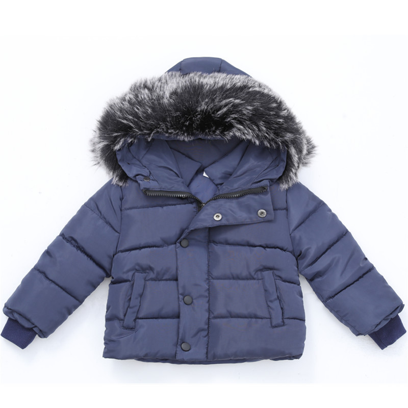 Children's Clothing New Children's Foreign Trade Cotton Clothing Small And Medium Sized Children's Baby Hooded Cotton Coat Boys And Girls Winter Coat_voghion.com