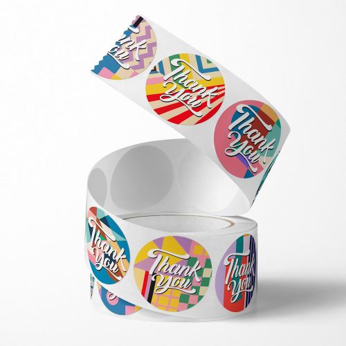 500 stickers thank you stickers dessert cake baking seal stickers cartoon children's reward stickers wedding flowers