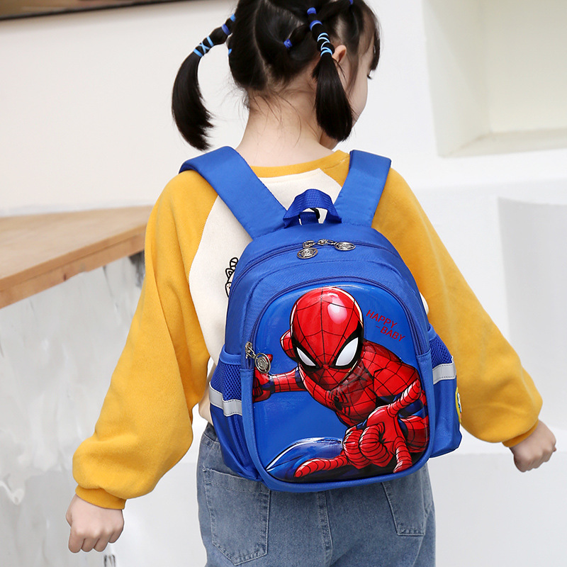 2022 Nuevo Spider-Man niños coloridos cáscara dura mochila de moda estudiante de la escuela primaria guapo fresco ligero anti-perdida mochila