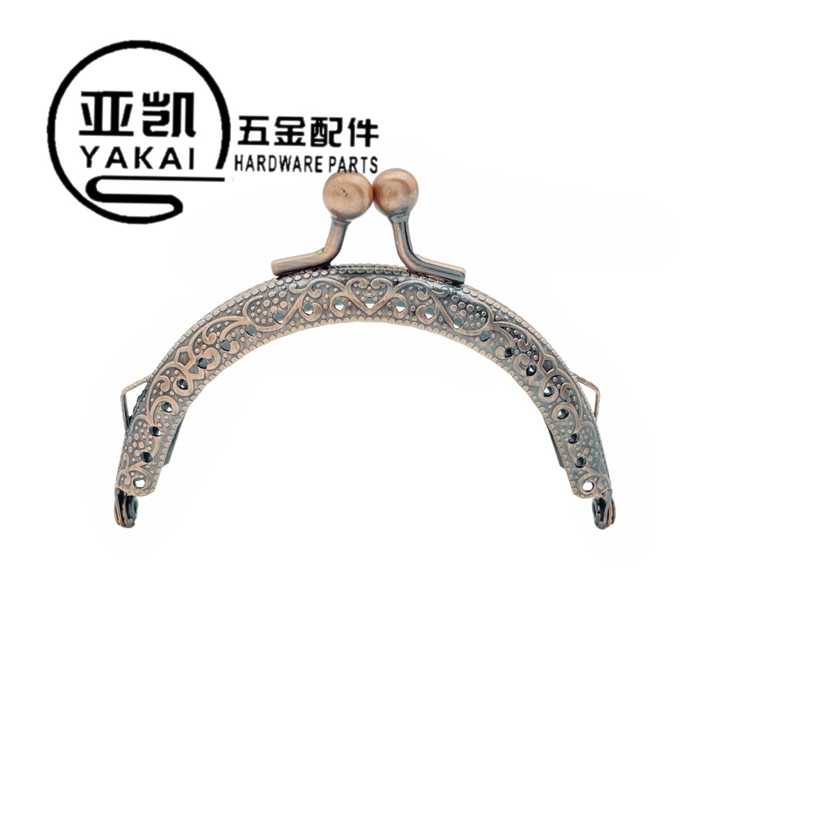 Boca de monedero semicircular de 8.5 cm, cierre metálico para bolsos y manualidades