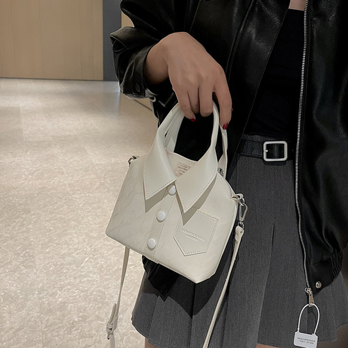 Woman bags 2024 new Korean style personal creative top-handle bag for women crossbody small clothing tote bag