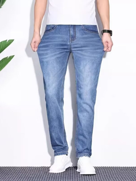 Silk thin summer jeans