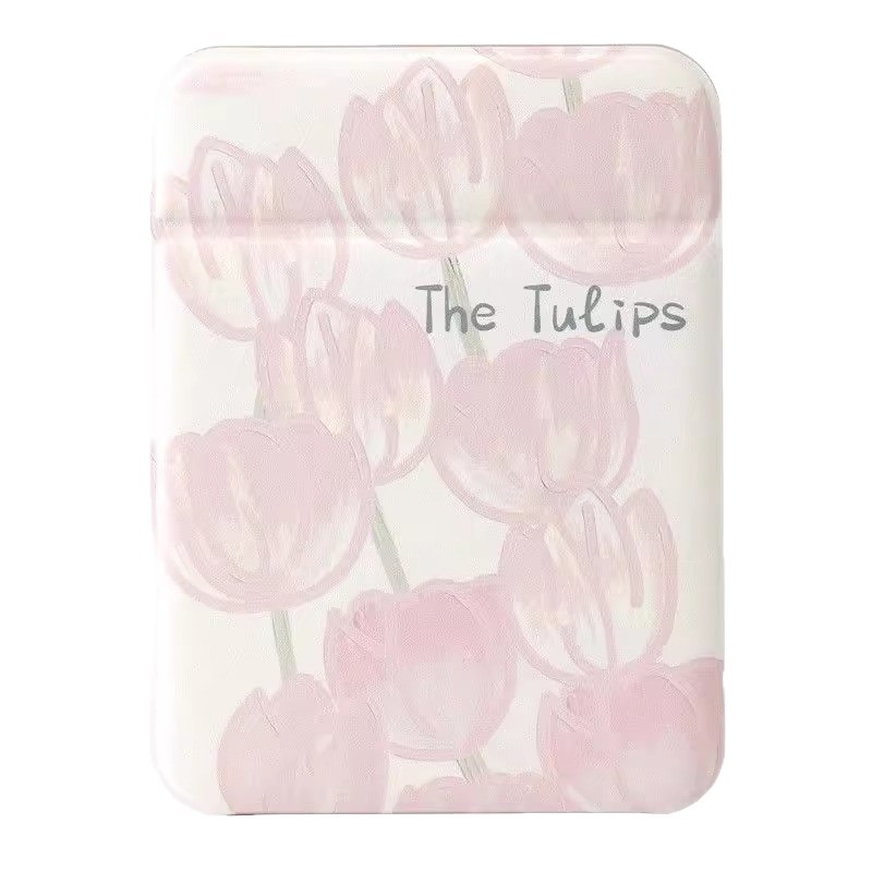 Espejo de maquillaje estilo ins Espejo pequeño plegable portátil Tulip dormitorio de estudiantes espejo de tocador HD escritorio femenino