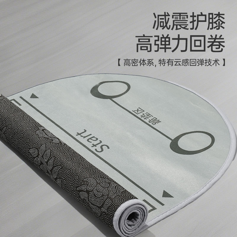 新款健腹轮专用垫男士健身训练垫防滑减震静音加厚加大加宽平衡垫|undefined
