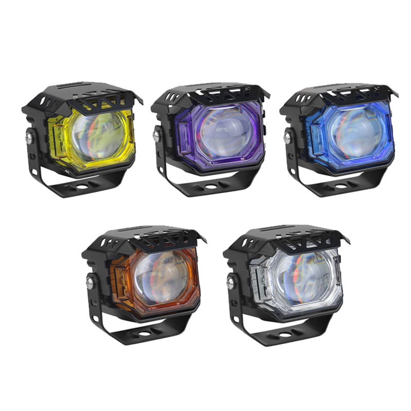 Motorcycle Spotlight Five-Color Single Lamp Bead Headlight
