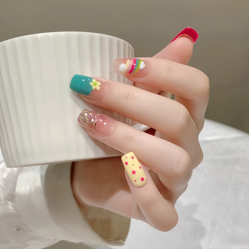 Nude Color French-Style White-Edged Traditional Chinese Pink-Toned Hanfu Finished Product Wearable Nails, New Chinese Style Cloud Pattern Gentle Style Detachable Nail Pieces Nude Color French-Style White-Edged Traditional Chinese Pink-Toned Hanfu Finished Product Wearable Nails, New Chinese Style Cloud Pattern Gentle Style Detachable Nail Pieces