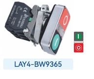 LAY4 series XB4 double button with light button switch 22mm red and green waterproof double button start and stop button