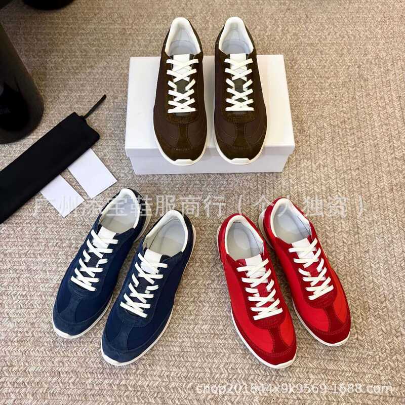 Correct version of Celine Arc de Triomphe retro sneakers, German training shoes, Forrest Gump shoes, women's lace-up flat-soled height-increasing shoes Correct version of Celine Arc de Triomphe retro sneakers, German training shoes, Forrest Gump shoes, women's lace-up flat-soled height-increasing shoes
