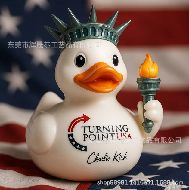 跨境新款Patriot Collectible Duck自由女神像爱国者收藏鸭|undefined