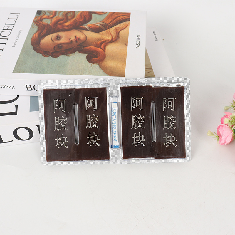 山东特产阿胶块OEM定制铁盒装黑驴皮熬制250克即食阿胶片厂家批发|undefined