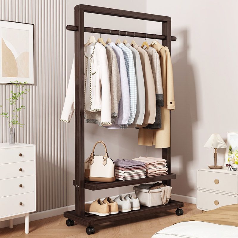 Percha de sombrero de piso de dormitorio percha de ropa móvil nueva casa china percha de ropa roja simple y moderna