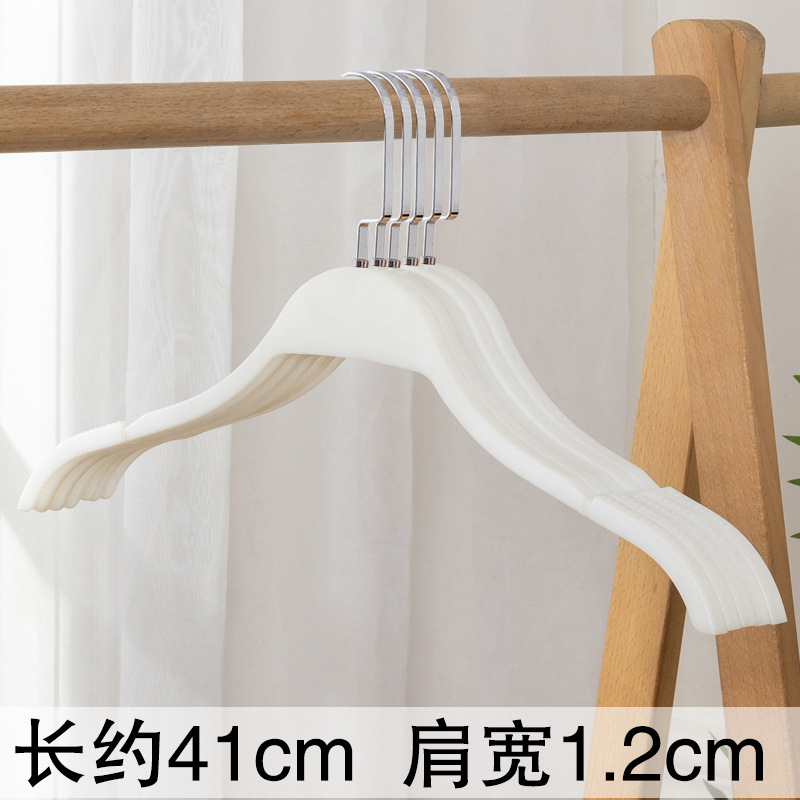부목 중공 여성용 흰색 옷걸이 플랫 후크