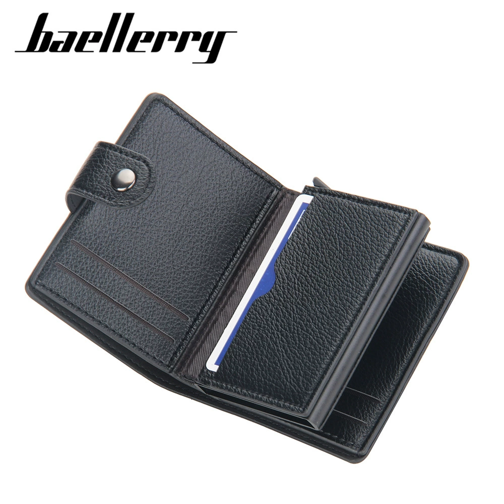 BAELLERRY анти-магнитный держатель для карт, короткая пряжка