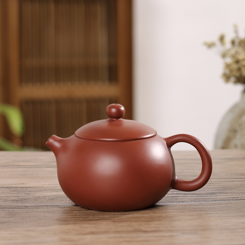 潮州朱泥冲罐泡茶壶小品壶西施壶大容量工夫茶壶手工家用茶壶