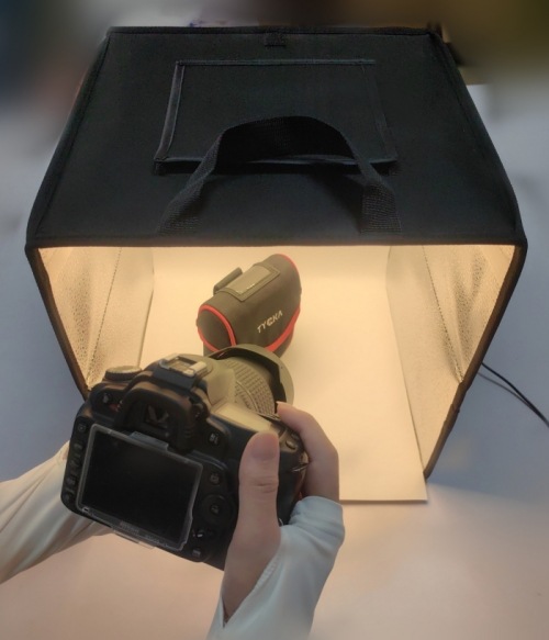 Led ışık küçük stüdyo 25CM fotoğraf aksesuarları yumuşak ışık kutusu natürmort fotoğraf masası mini katlanabilir ışık kutusu