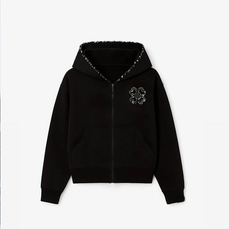 Hellstar Zip-Up Hooded Jacket Black