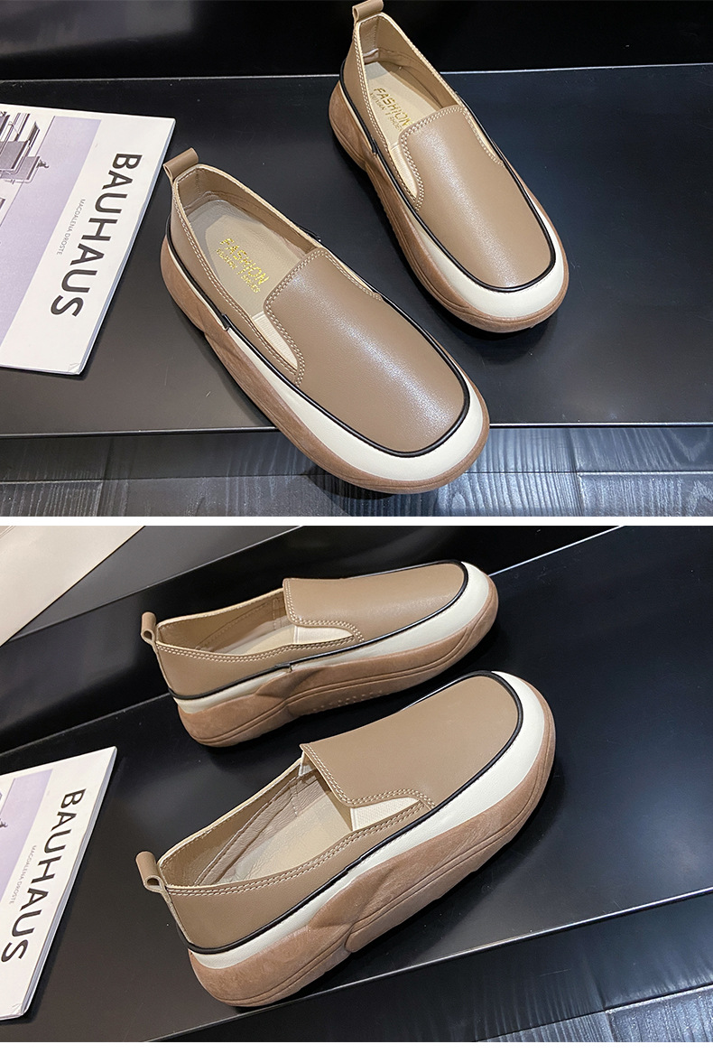 Comfortable Retro Casual Shoes With Thick Sole For Women_voghion.com