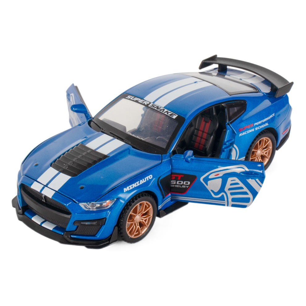 (En caja) Jianyuan 1:32 piezas de caballo salvaje especial Viper GT500 aleación coche deportivo modelo decoración TikTok transmisión en vivo